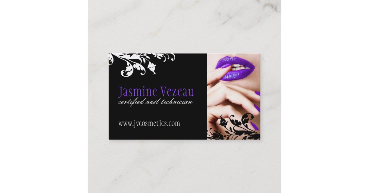 Nail Technician Business Cards