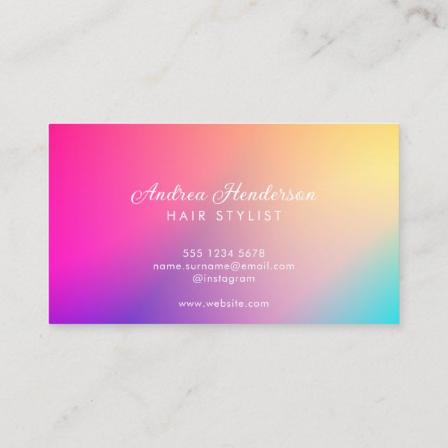 Nail Technician Business Cards, Nail Artist Makeup Business Card (Back)