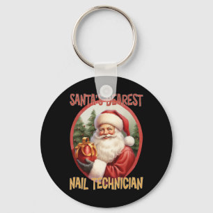 Nail Technician Christmas Holiday Love Xmas  Key Ring