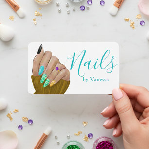 Nail Technician & Manicurist Home Nail Salon Business Card