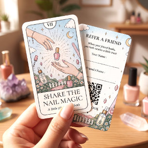 Nail Technician Mystic Tarot Business Card