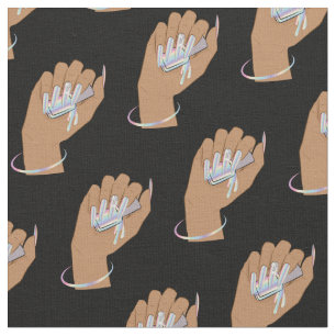 nail technician, nail artist nails salon beauty fabric