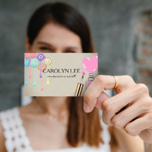 Nail Technician   Nail Polish Bottles Business Card