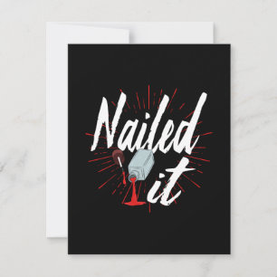 Nail Technician Nailed it Card