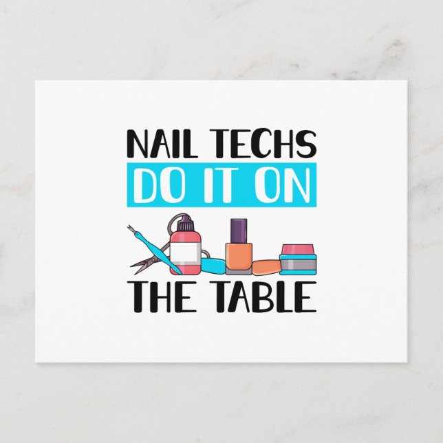Nail Technician Postcard (Front)