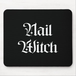 Nail Witch Manicurist Halloween Nail Tech Mouse Pad