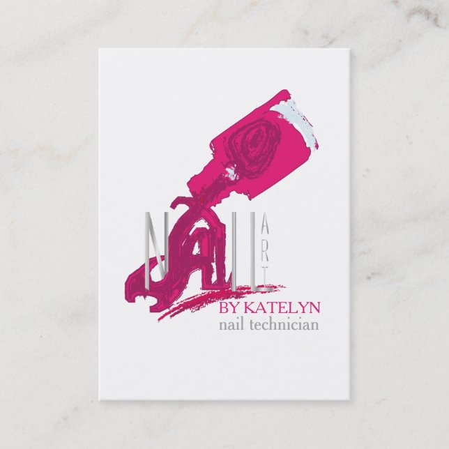 NailArt - Business / Schedule Card (Front)
