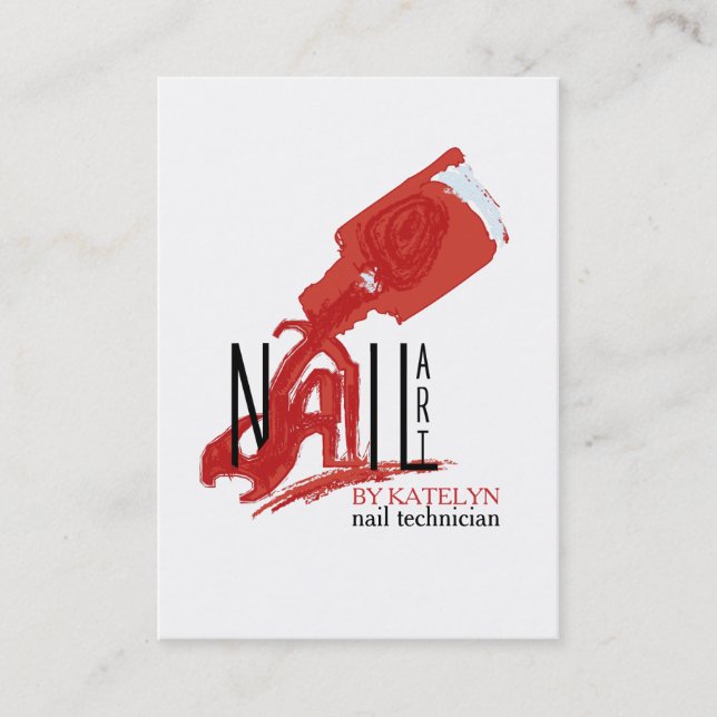 NailArt - Business / Schedule Card (Front)