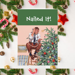 Nailed It! Christmas tree  Holiday Card