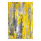 'Nailed It' Grey and Yellow Abstract Art Poster