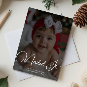 Nailed It Joyful Family Holiday Greeting