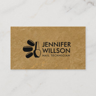 Nails and Nail polish logo Appointment  Business Card
