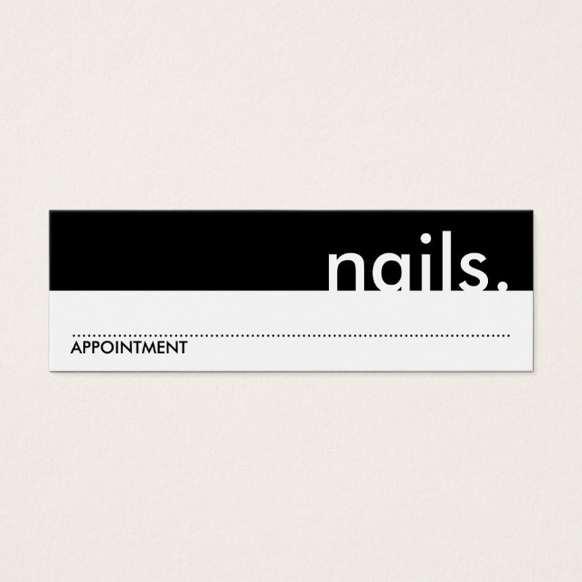nails. (appointment card) (Front)
