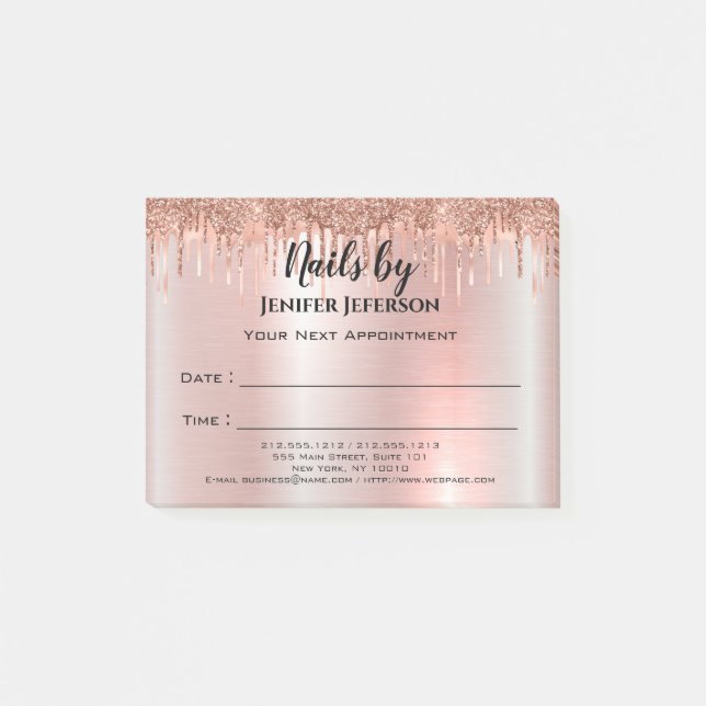 Nails Appointment Post-it® Notes (Front)