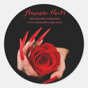 Nails Artist Aufkleber Classic Round Sticker