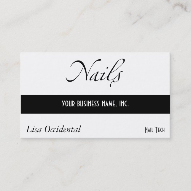 Nails Business Card (Front)