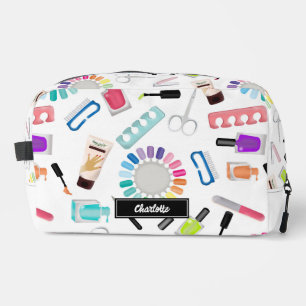 Nails Manicure Pedicure Beauty Makeup Custom Name Dopp Kit