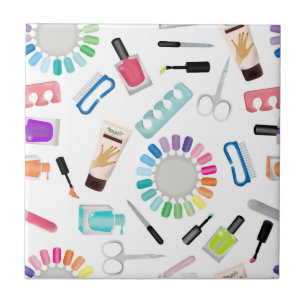 Nails Manicure Pedicure Beauty Salon Ceramic Tile
