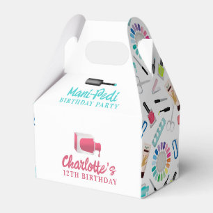 Nails Manicure Pedicure Mani Pedi Girls Birthday Favour Box
