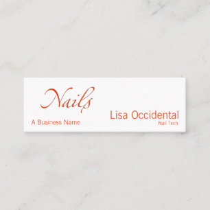 Nails Mini Business Card