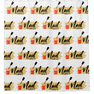 nails quote nails polish salon decorating ideas shower curtain