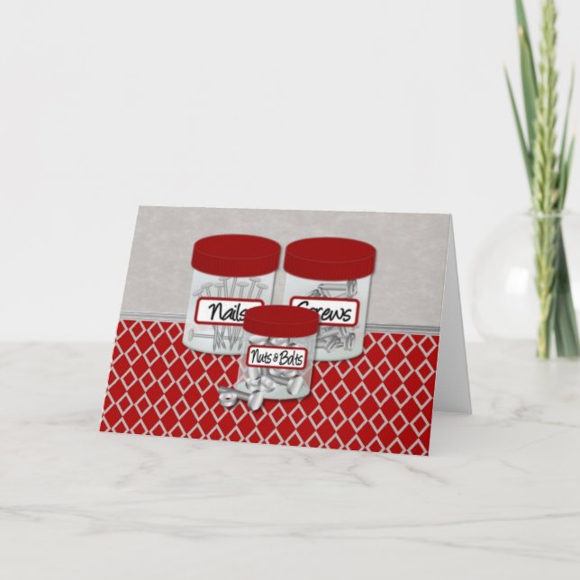 Nails, Screws, Nuts & Bolts Card (Front)