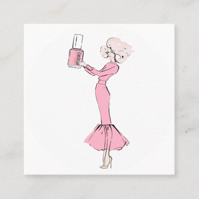 Nails Square Business Card (Front)