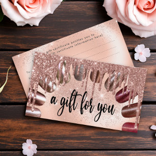 Nails Stylish Rose Gold