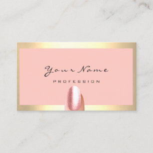 Nails Stylist Manicure  Rose Framed Rose Business Card