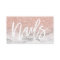 Nails typography rose gold glitter marble