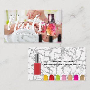 Nails Variety Nail Polish and Press ons Business Card