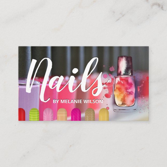 Nails | Variety Nail Polish and Press ons Business Card (Front)