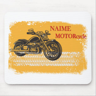 Naime motorcycle "MOTORCYCLE" Mouse Pad