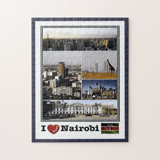 Nairobi - I love Mosaic - Kenya - Jigsaw Puzzle (Vertical)