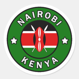 Nairobi Kenya Classic Round Sticker