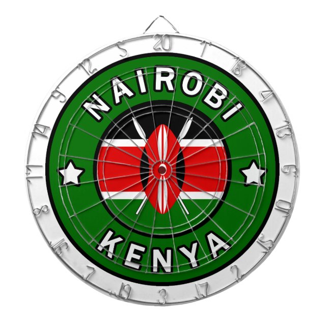 Nairobi Kenya Dartboard (Front)