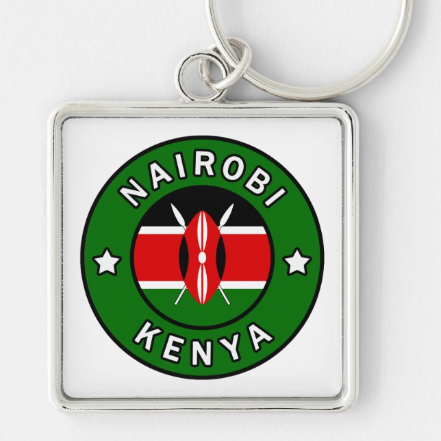 Nairobi Kenya Key Ring (Front)