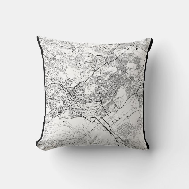 Nairobi Kenya Map Cushion (Front)