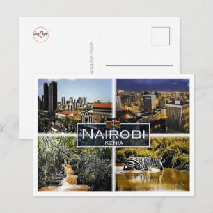 Nairobi - Kenya - Mosaic - Postcard