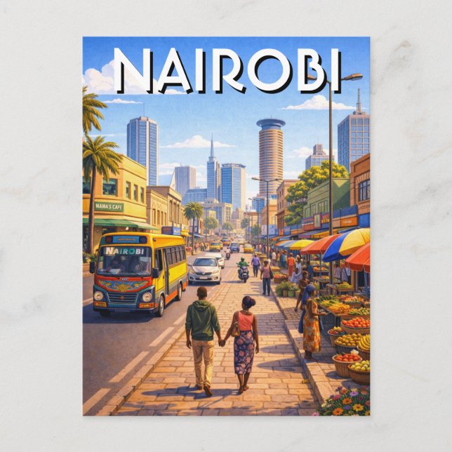 Nairobi Kenya Postcard (Front)
