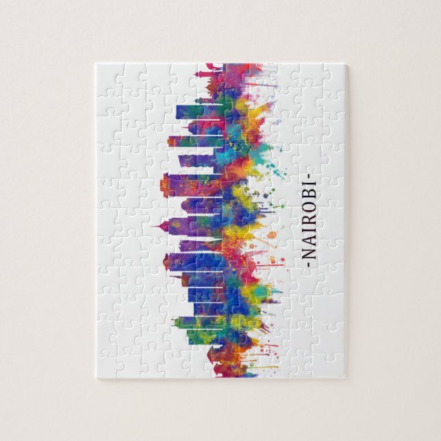 Nairobi Kenya Skyline Jigsaw Puzzle (Vertical)