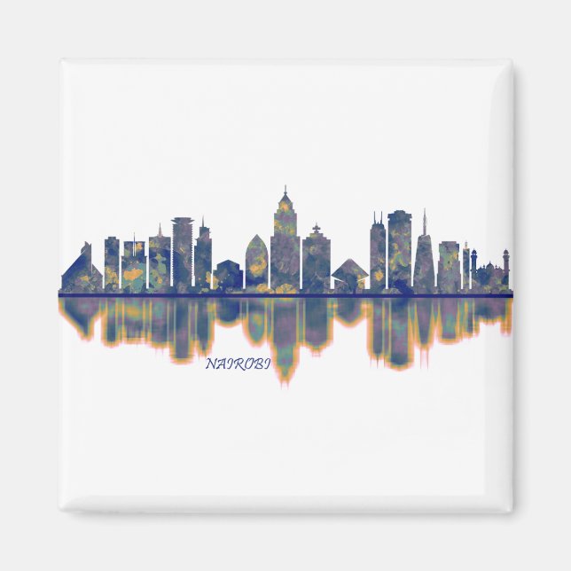 Nairobi Skyline Magnet (Front)