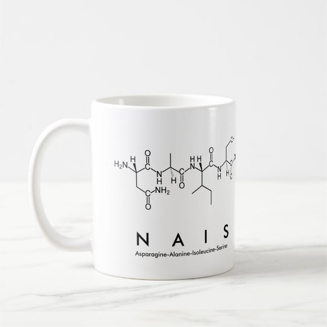 Nais peptide name mug (Left)