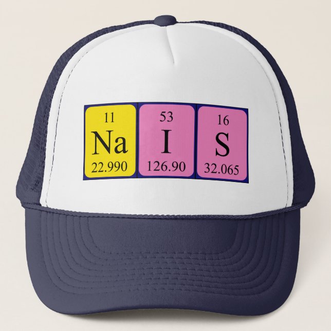 Nais periodic table name hat (Front)