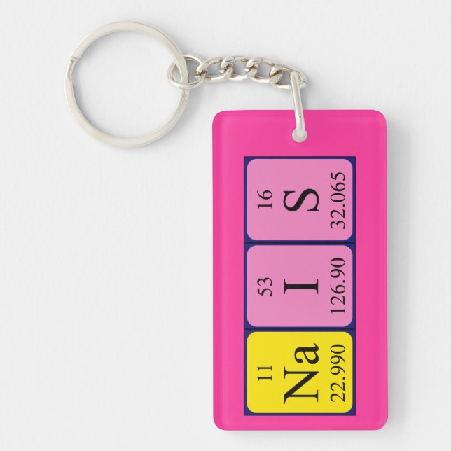 Nais periodic table name keyring (Front)