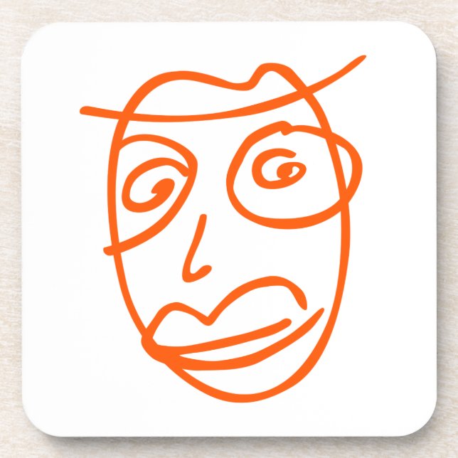 Naive artistic illustration coaster (Front)