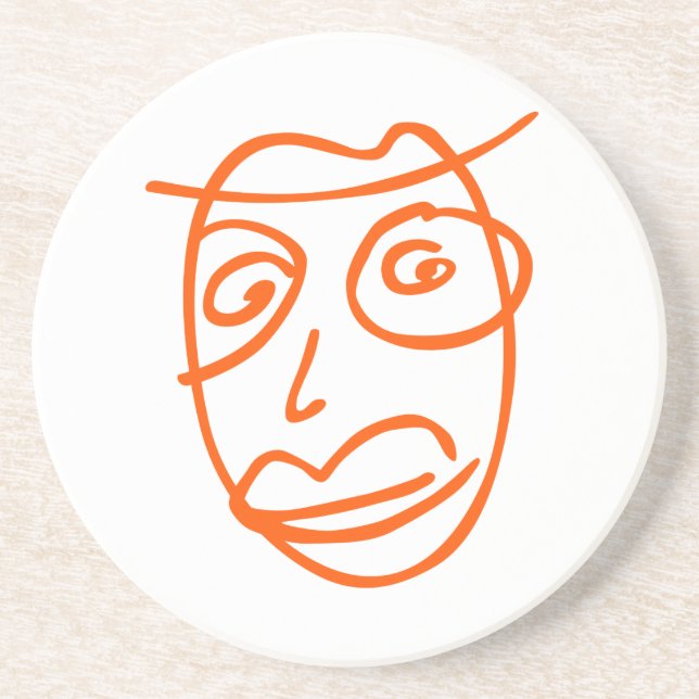 Naive artistic illustration coaster (Front)