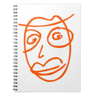 Naive artistic illustration notebook