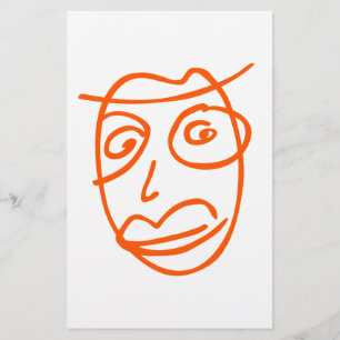 Naive artistic illustration stationery