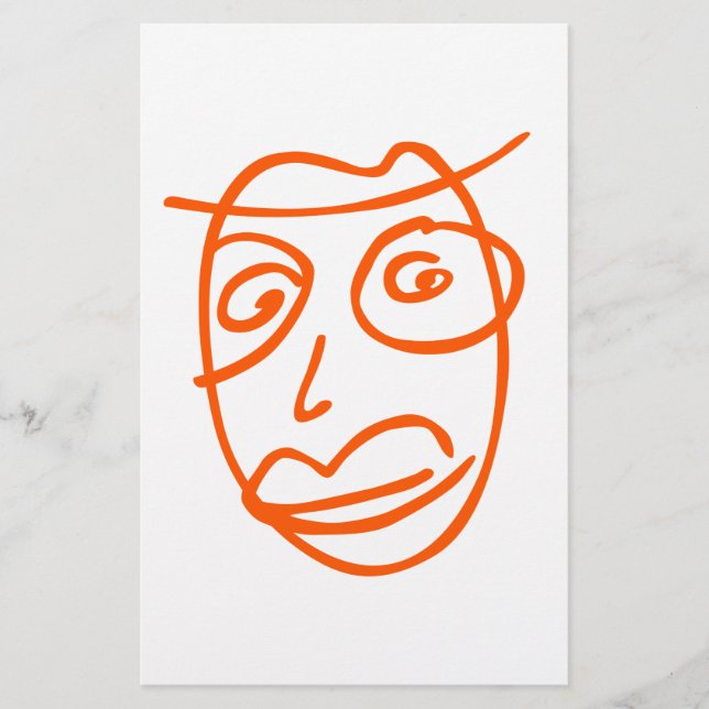 Naive artistic illustration stationery (Front)